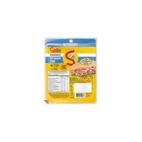 Filé mignon suíno sadia cozido fatiado 180g
