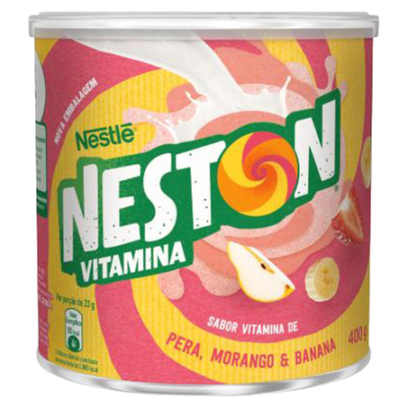 Neston 400g - Vitamina - Morango, Pera, Banana e Cereal - Lata