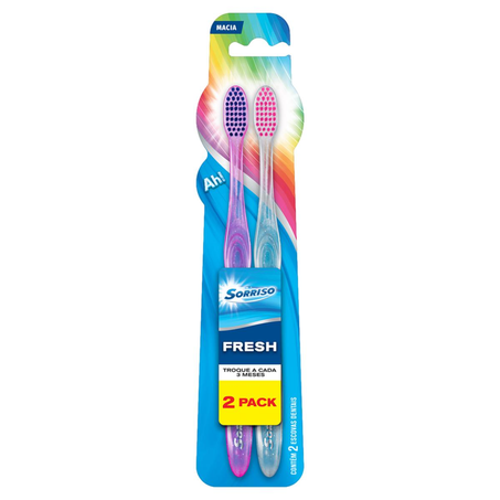 Escova Dental Sorriso Com 2 Unidades - Fresh