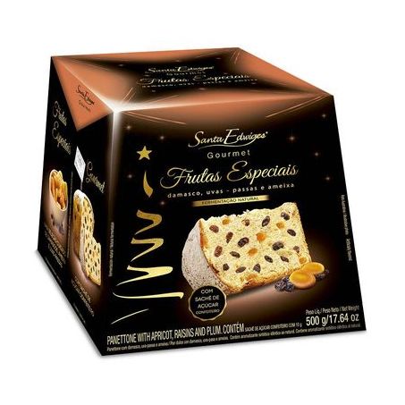 Panettone Santa Edwiges com Frutas Especiais Embalagem 500G