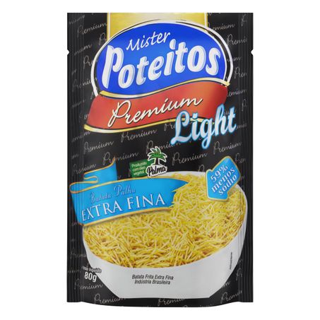 BATATA PALHA EXTRAFINA LIGHT MISTER POTEITOS PREMIUM 80G