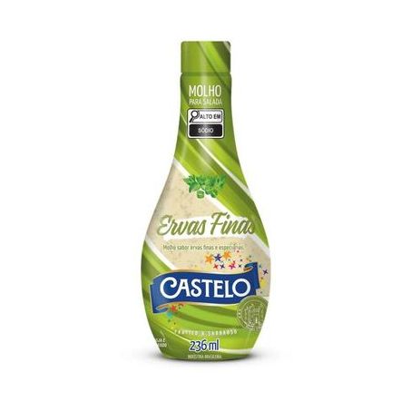 Molho Salada Castelo 236ml Ervas Finas