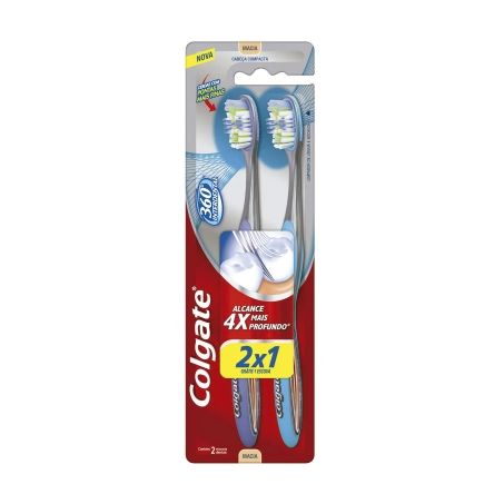 ESCOVA DENTAL COLGATE 360 INTERDENTAL PACK C/2
