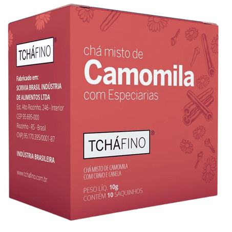 CHA TCHAFINO 10G CAMOMILA COM ESPECIARIAS