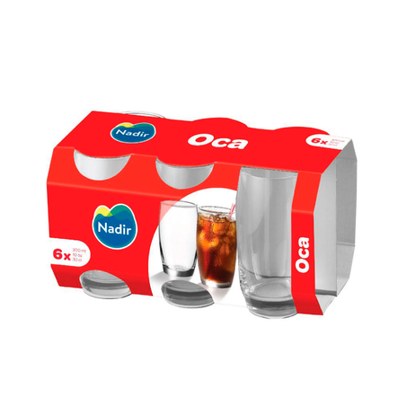 Conjunto Copo Nadir Oca com 6 Unidades 300Ml