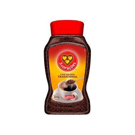 Café Solúvel 3corações Tradicional Pote 200gr