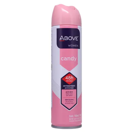 DESODORANTE ABOVE AEROSSOL WOM CANDY 150ML 360-35