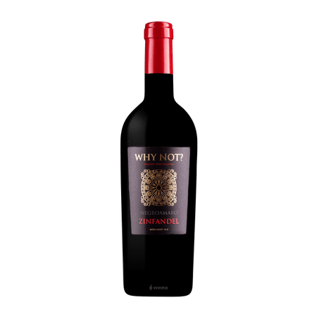 VINHO WHY NOT? NEGROAMARO 750ML PRIMITIVO PUGLIA