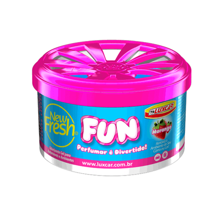 Aromatizador Auto Gel New Fresh Fun Morango 60g