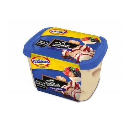 Sorvete leite condensado frutas italiana 2lt