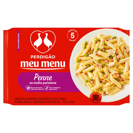 Meu Menu Perdigão 300g - Penne - Ao Molho Parisiense