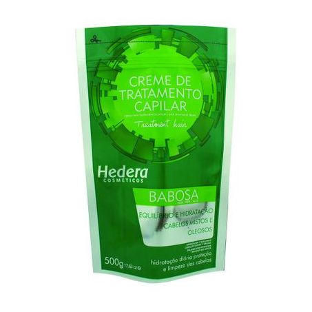 CREME DE TRATAMENTO CAPILAR HEDERA BABOSA SACHET 500G