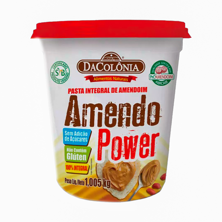PASTA DE AMENDOIM TRADICIONAL 1KG AMENDO POWER
