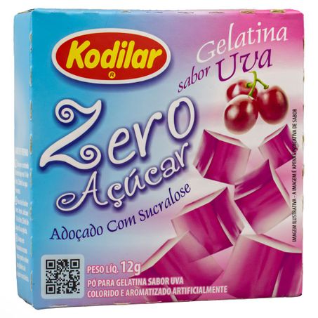 GELATINA SABOR UVA ZERO AÇÚCAR 12G