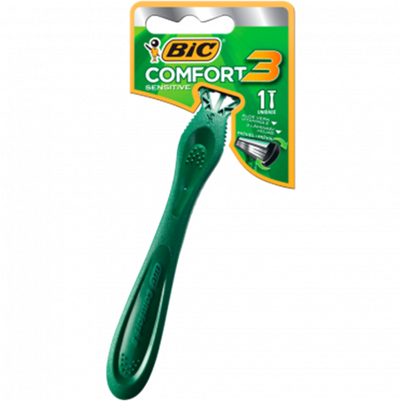 APARELHO BARBEAR BIC COMFORT 3 SENSIV UN