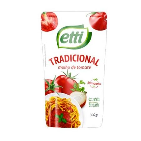 Molho tomate etti tradicional sache 300g