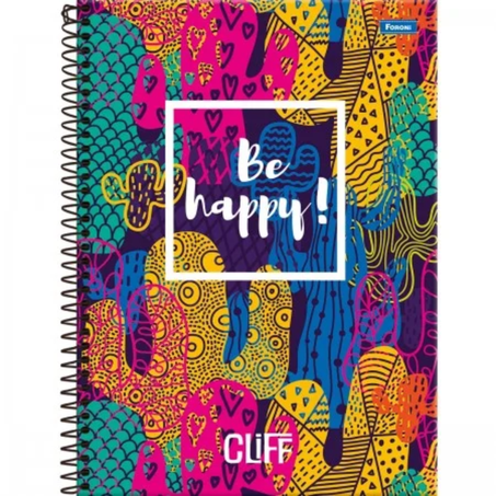 Cad espiral capa dura cliff foroni feminino 80fls