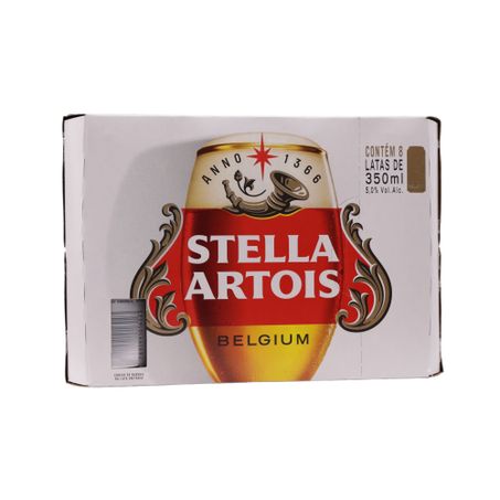 Cerveja stella artois 350ml c/8 und 360-2