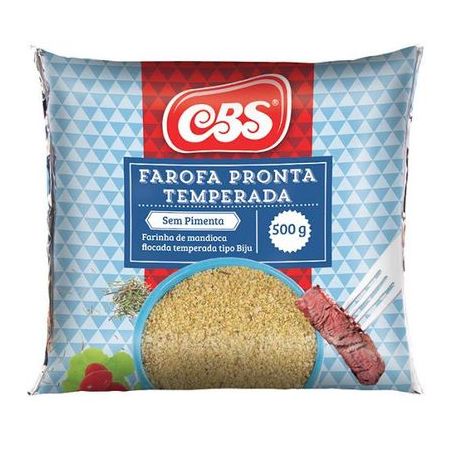 Farofa Cbs Sem Pimenta Pacote 500g 