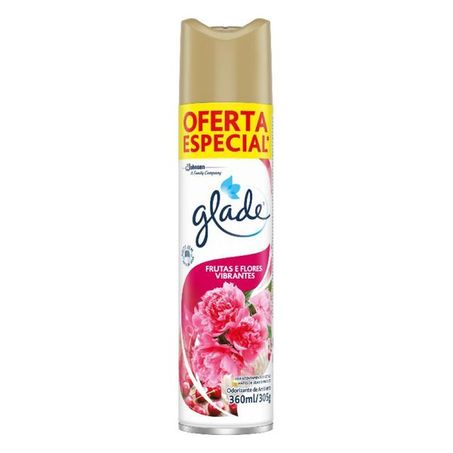 Odorizador de ambiente frutas e flores vermelhas vibrantes glade 360ml