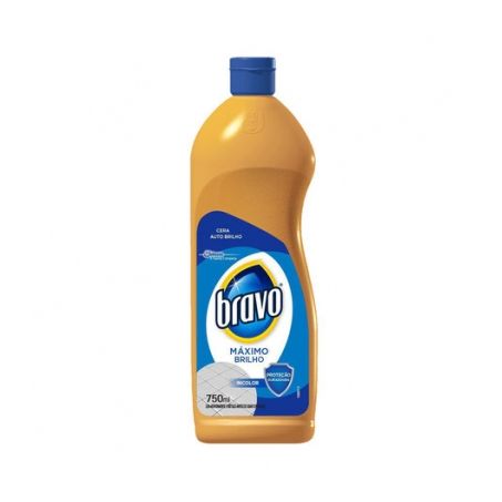 CERA LIQ BRAVO MAX BRILHO INCOLOR 750ML