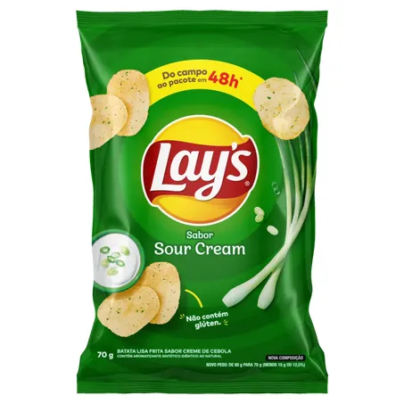Salgadinho elma chips lays sourcream 70g