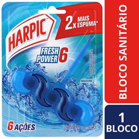 Aparelho Sanitário Harpic Fresh Power Bloco Marine 39G