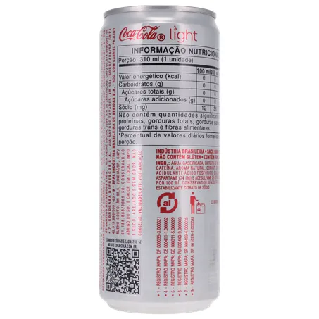 Refrigerante Coca Cola Light 310ML 360-17