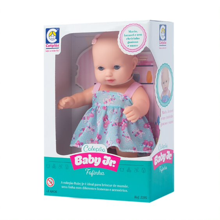 Brinquedo Cotiplas Boneca Baby Jr Fofinha