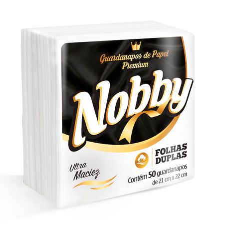 Guardanapo nobby 21x22cm c/50 folha dupla