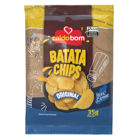 Batata chips caldo bom 35g original