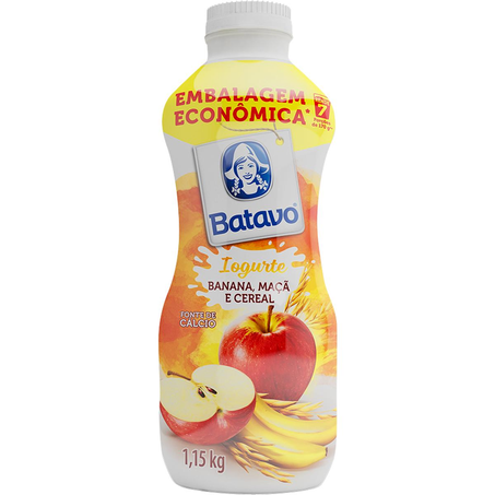 Iogurte Batavo 1.150g - Banana, Maçã e Cereal