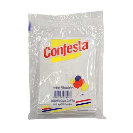 SACO PAPEL CONSERV HAMBURGUER 10X11 C/ 50 UN