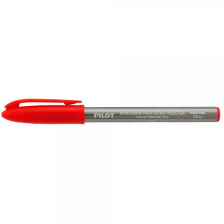 Escolar caneta marcador retroprojetor pilot vermelho un
