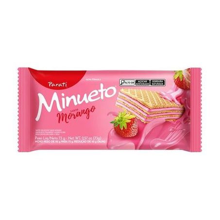 WAFER MINUETO  MORANGO 73G