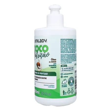Creme de Pentear Vinilady Coco Nutrição Frasco 300ml 360-5