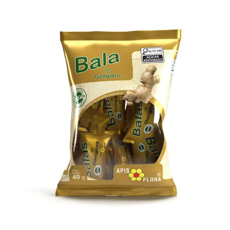 BALAS DE GENGIBRE 40G - APISFLORA