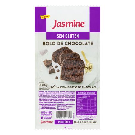 BOLO CHOCOLATE COM GOTAS DE CHOCOLATE SEM GLÚTEN JASMINE