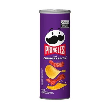 Batata pringles cheddar bacon 105