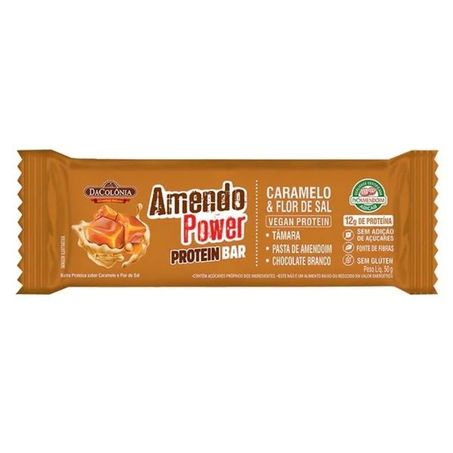 Barra proteica amendopower dacolonia 50g caramelo