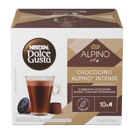 Chococino em Cápsula Alpino Intense Nescafé Dolce Gusto Caixa 180g 10 Unidades