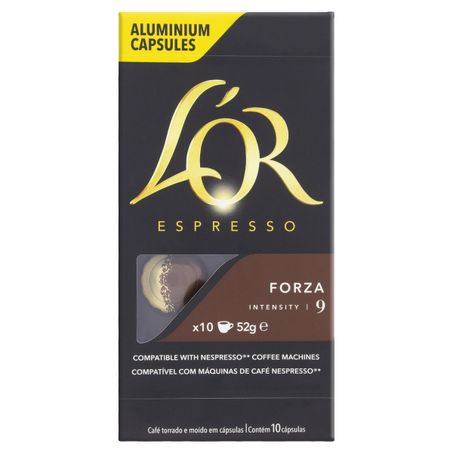 CAFÉ EM CÁPSULA TORRADO E MOÍDO ESPRESSO FORZA L'OR