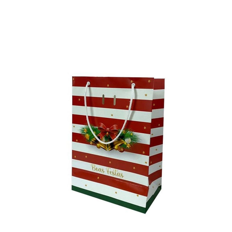 Sacola Natal Questão Gosto P Listras