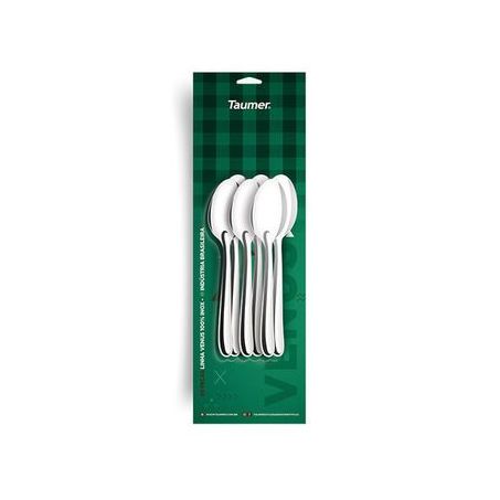 KIT DE COLHERES CAFÉ TAUMER COM 6 LINHA VÊNUS