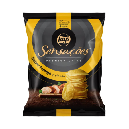 SALGADINHO ELMA CHIPS SENSACOES FRANGO GRELHADO 35G 