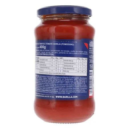 MOLHO TOMATE BARILLA POMODORO E DATTERINI 400G 360-21