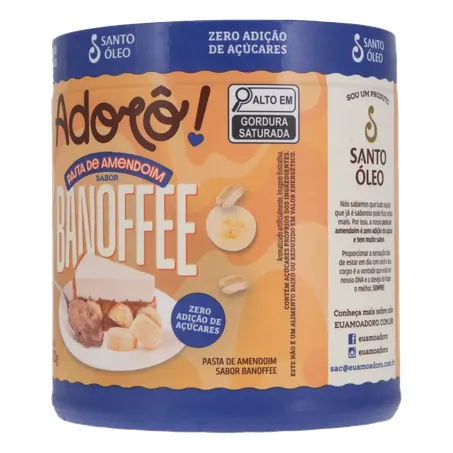 Pasta amendoim santo oleo banoffee 500g 360-4