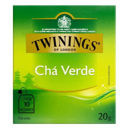 CHÁ VERDE TWININGS COM 10 SACHÊS