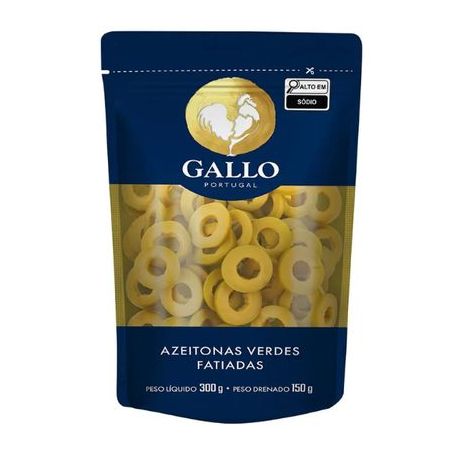 Azeitona verde fatiada gallo sache 150g