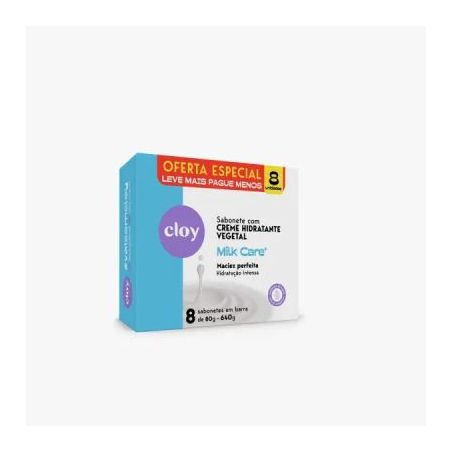 SABONETE CLOY MILK CARE C/8 80G LEVE MAIS PAGUE MENOS